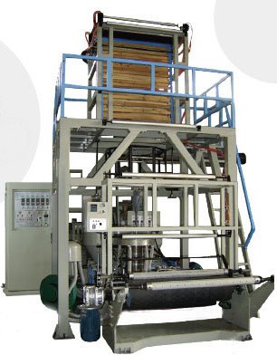 单主机双模头吹膜机